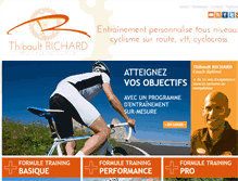 Tablet Screenshot of entrainement-cyclisme.com